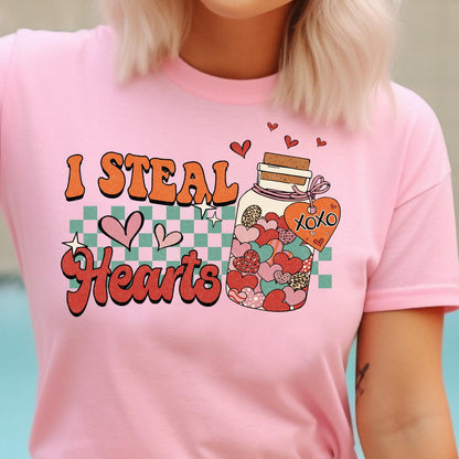 I Steal Hearts DTF Transfer Print, T-Shirt Transfer Nashville Design House