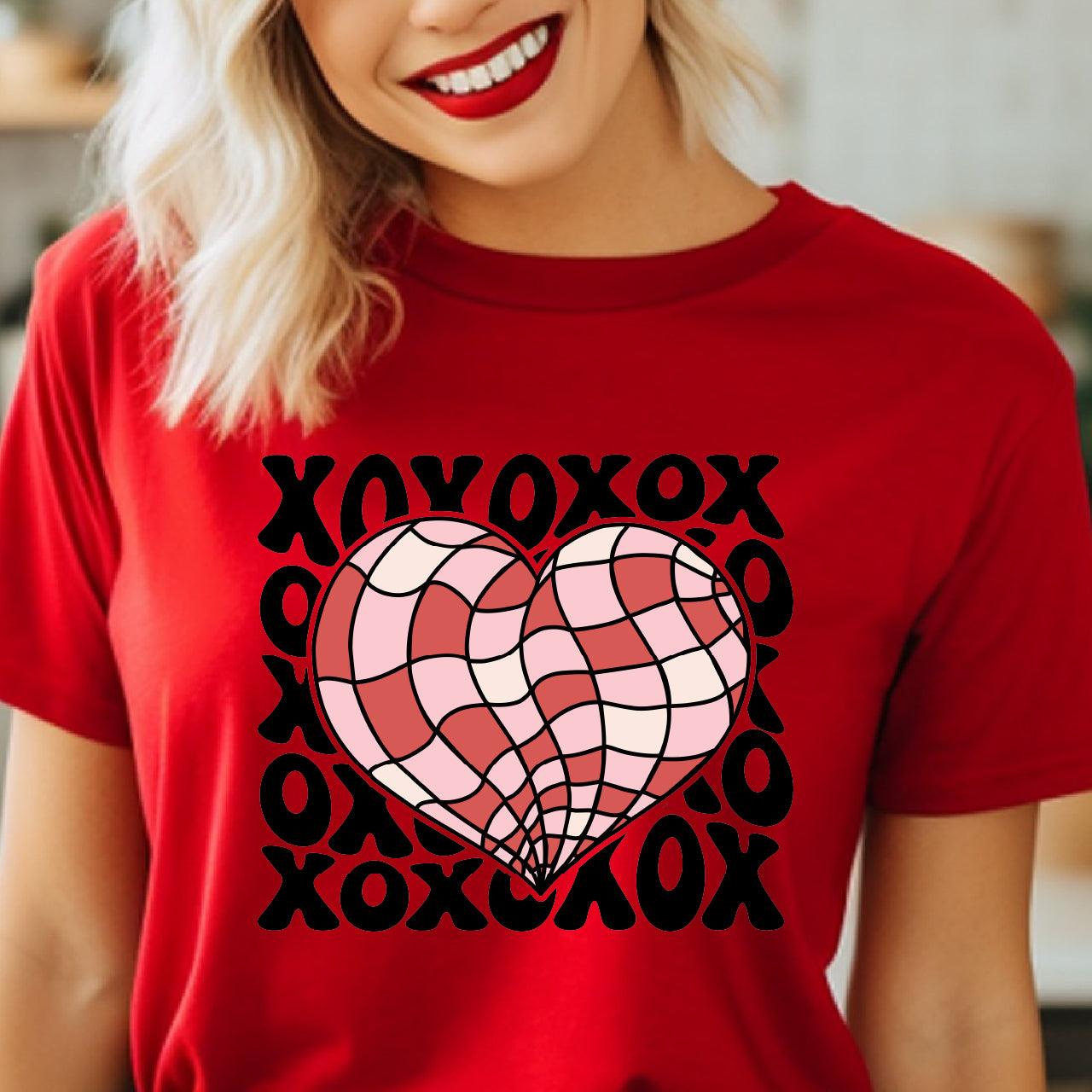 XoXo Heart DTF Transfer Print, T-Shirt Transfer Nashville Design House