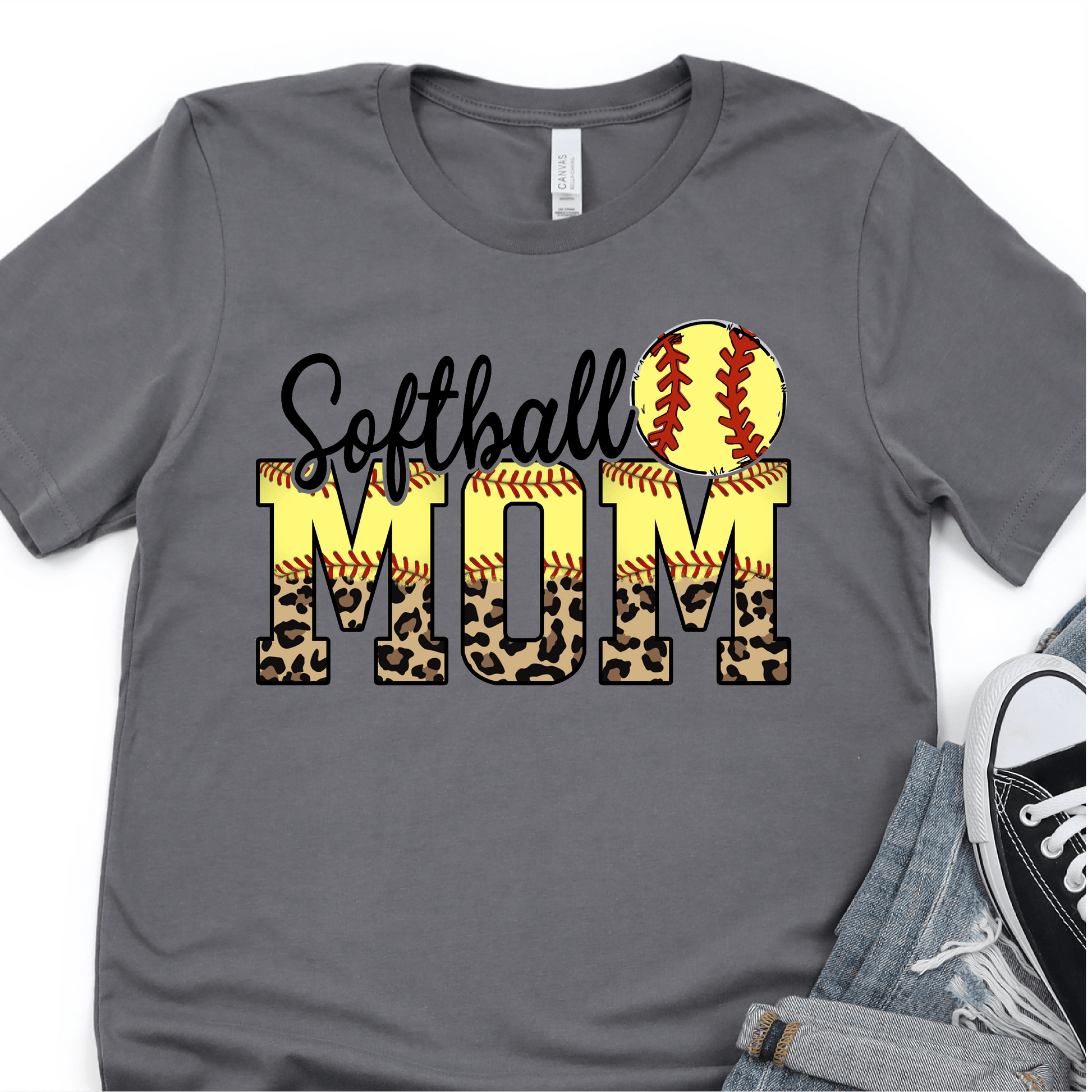 Softball Mom - Softball DTF Transfer Nashville Design House