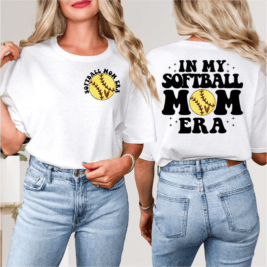 Colored In My Softball Mom Era - Softball DTF Transfer Nashville Design House