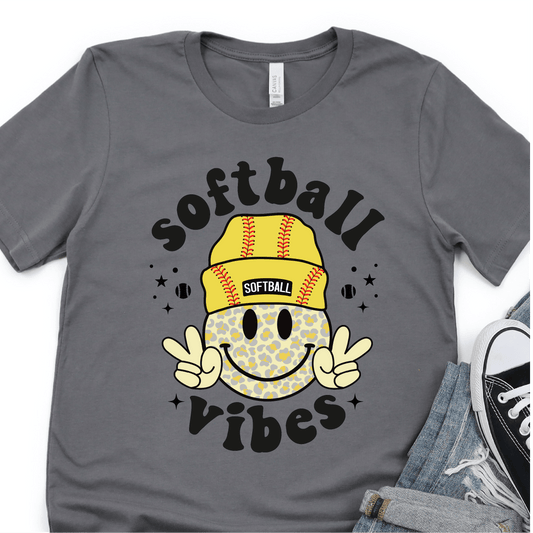 Softball Vibes - Softball DTF Transfer Nashville Design House