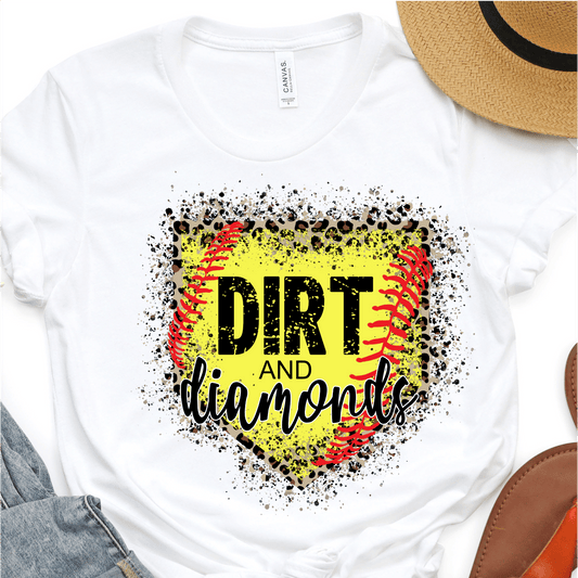 Dirt And Diamonds - Softball DTF Transfer Nashville Design House