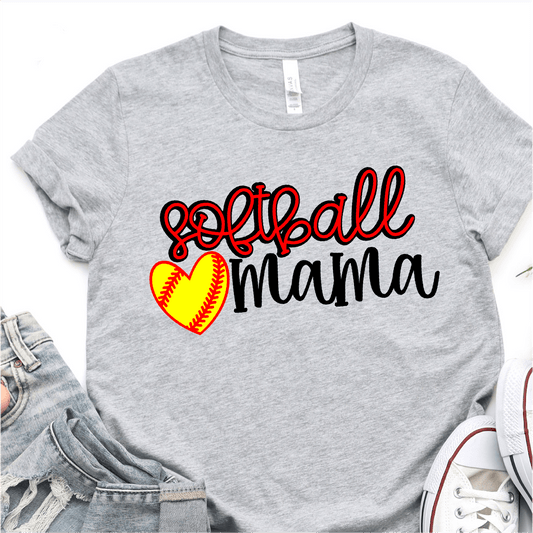 Softball Mama - Softball DTF Transfer Nashville Design House