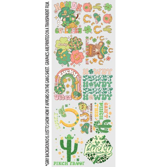 Nashville St. Patrick's Day DTF TRANSFERS SHEET (22inx60in) Nashville Design House