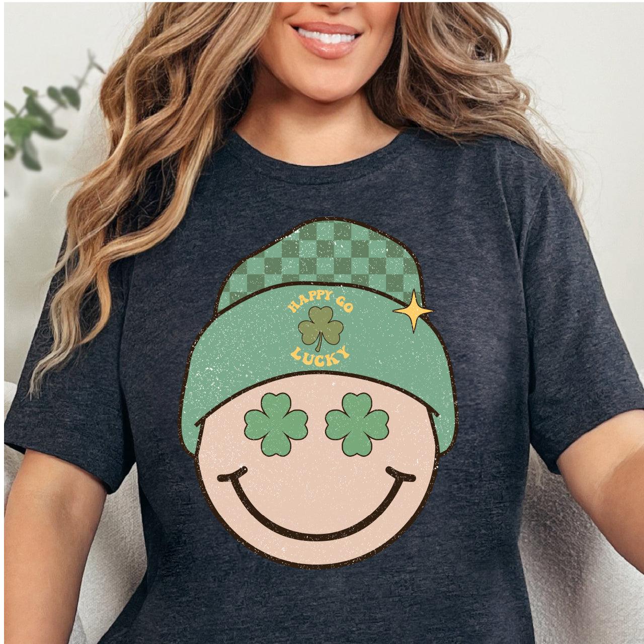 Retro Smily Face Happy Go Lucky DTF T-Shirt Transfer Nashville Design House