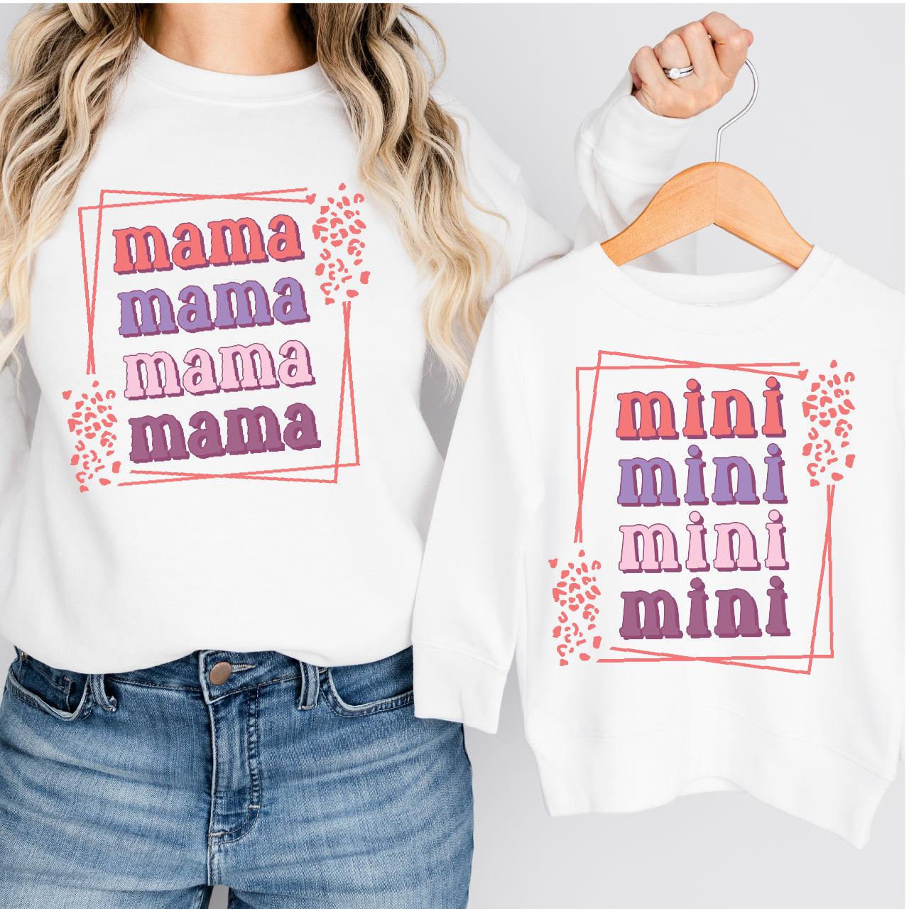 Leopard Mama + Mini DTF Valentine Transfer for T-shirts Nashville Design House