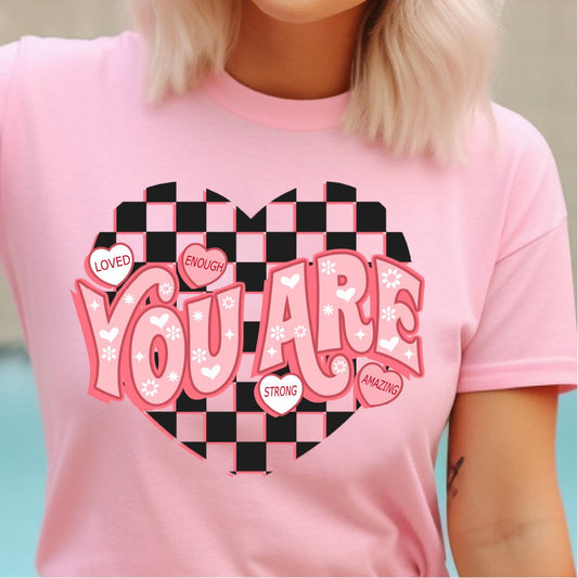 You Are Loved, Enough DTF Transfer Print, T-Shirt Transfer Nashville Design House