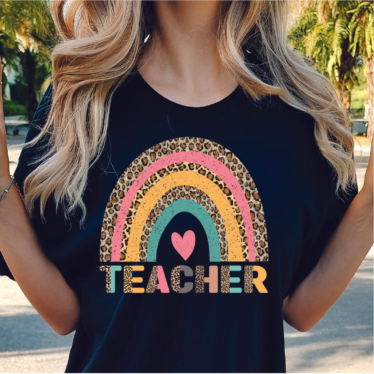 Rainbow Teacher DTF Transfer Nashville Design House