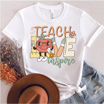 Teach Love Inspire DTF Transfer Nashville Design House