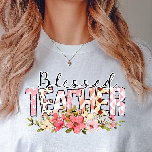 Blessed Teacher DTF Transfer Nashville Design House