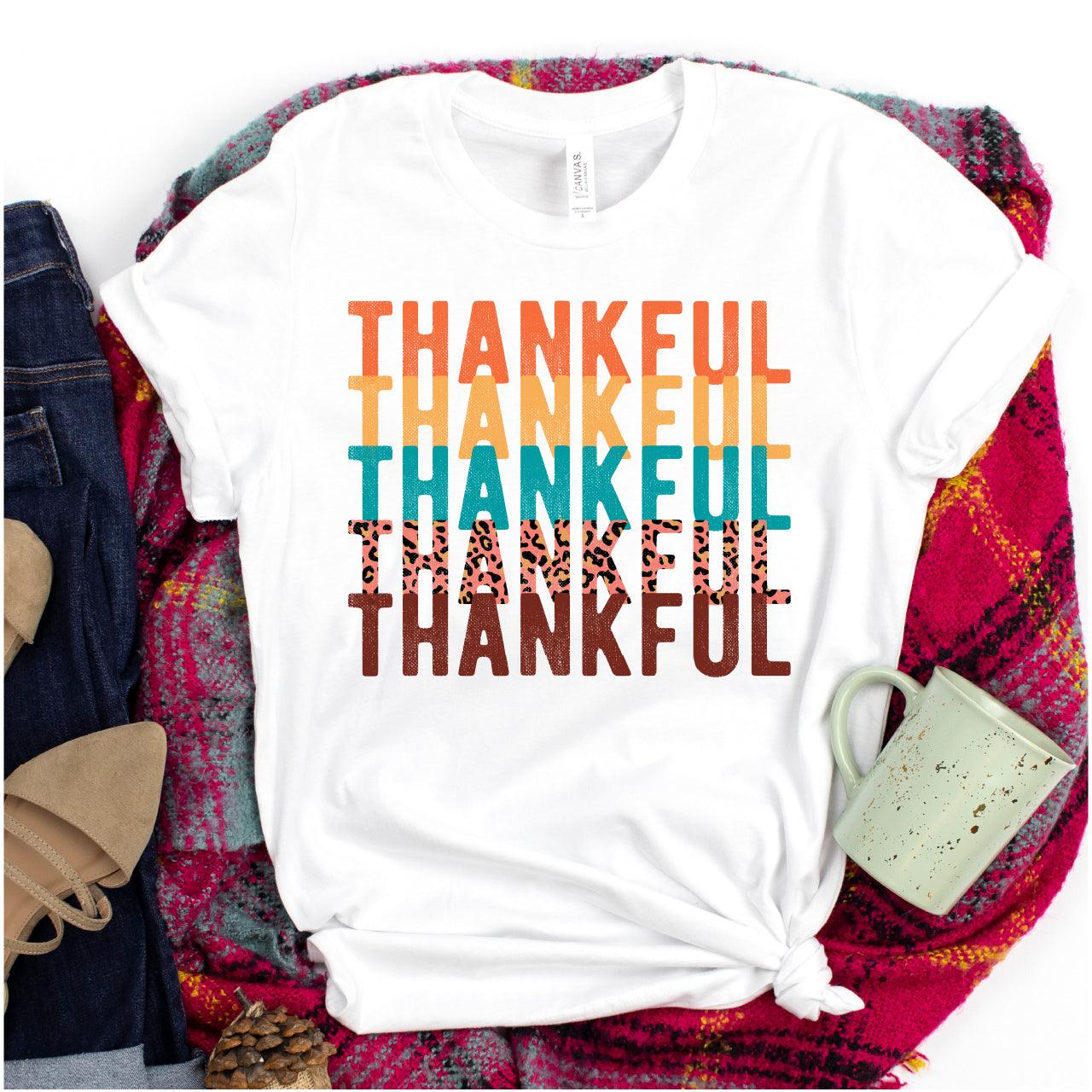 Thankful Thankful Thankful DTF Transfer Nashville Design House