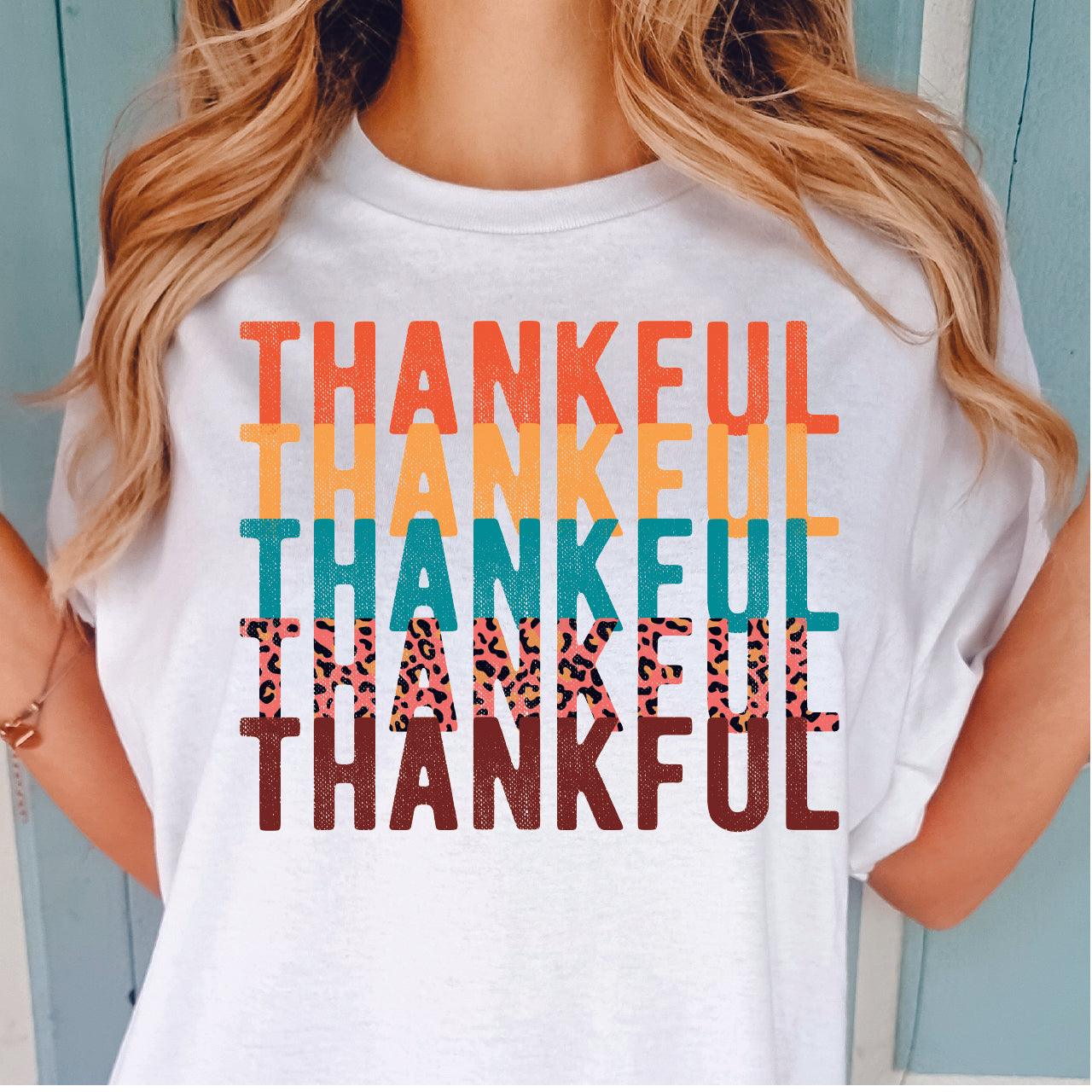 Thankful Thankful Thankful DTF Transfer Nashville Design House