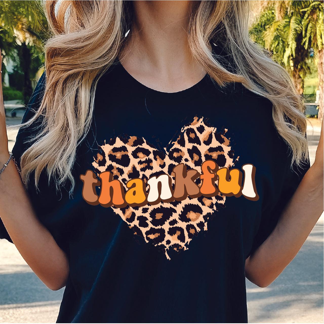 Thankful Leopard DTF Transfer Nashville Design House