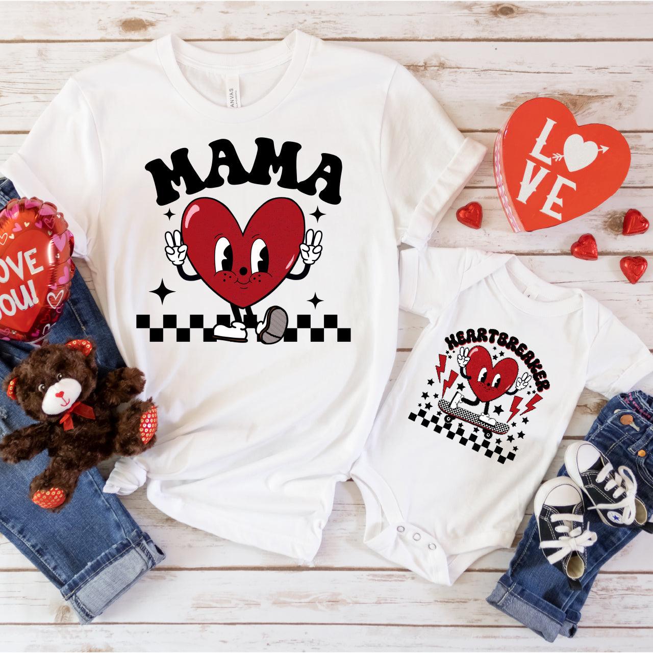 Heartbreaker Mama + Son DTF Valentine Transfer for T-shirts Nashville Design House