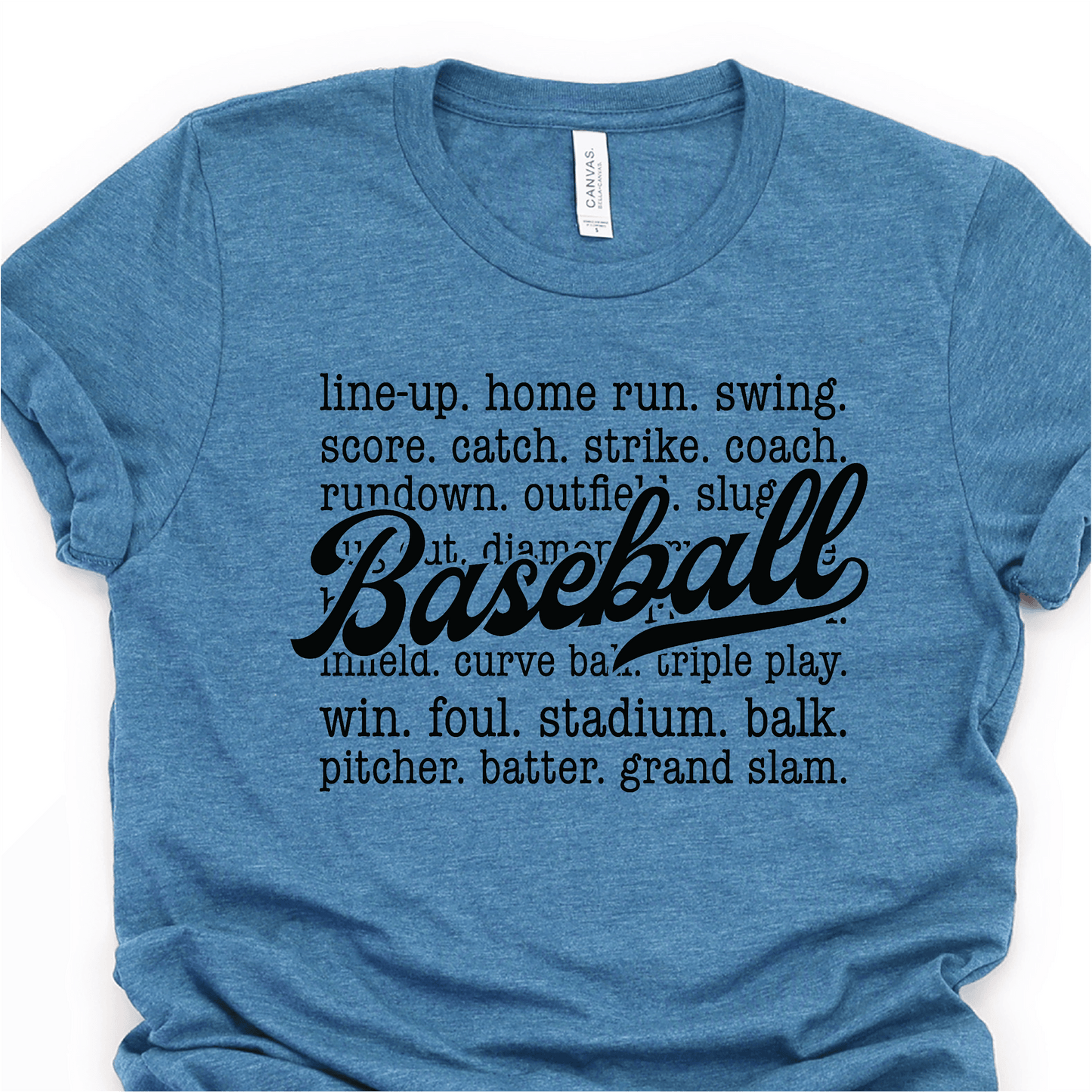 Baseball Details - Black Print - Baseball DTF Transfer - Nashville Design House