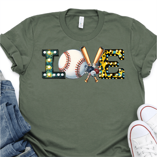 Baseball LOVE - Baseball DTF Transfer - Nashville Design House