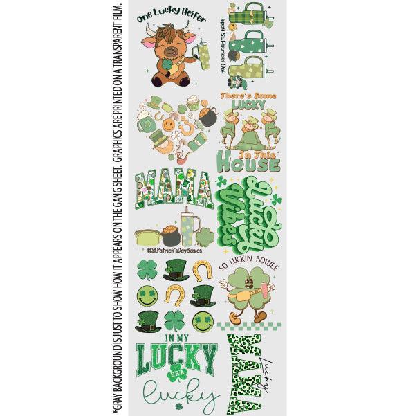 Basic Clover St. Patrick's Day DTF GANG SHEET (22inx60in) - Nashville Design House