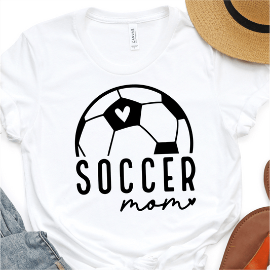 Classy Soccer Mom - Black Print - Soccer DTF Transfer - Soccer T-shirt Transfer - Nashville Design House