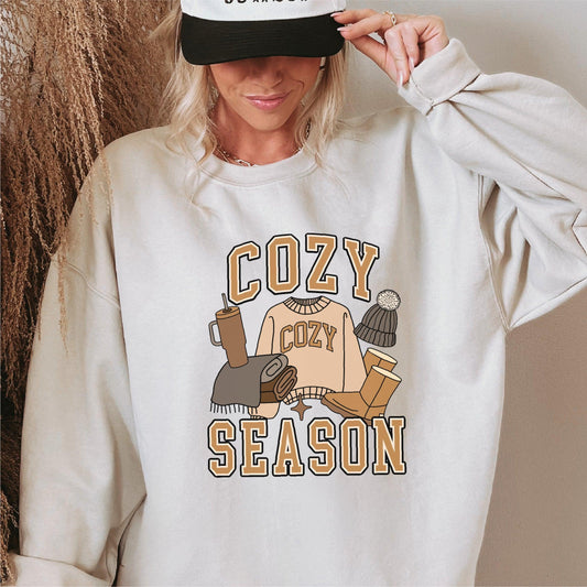 Cozy Season DTF Transfer – Bougie Winter Icons Design - Nashville Design House