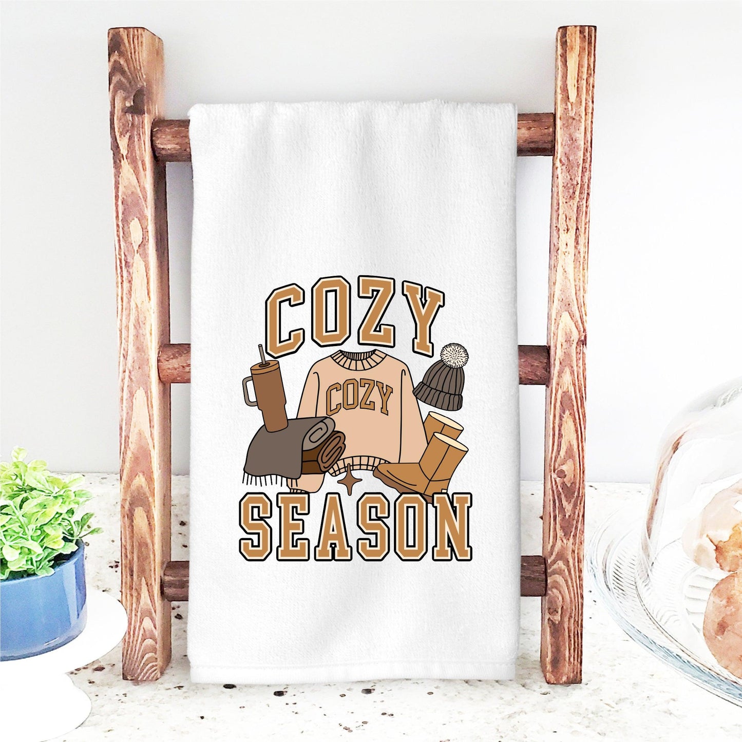 Cozy Season DTF Transfer – Bougie Winter Icons Design - Nashville Design House