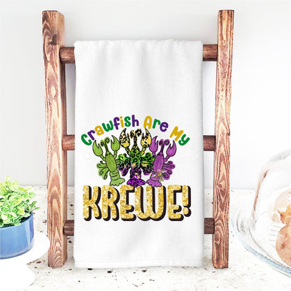 Crawfish Are My Krewe Mardi Gras DTF Transfer – Colorful Crawfish Design - Nashville Design House