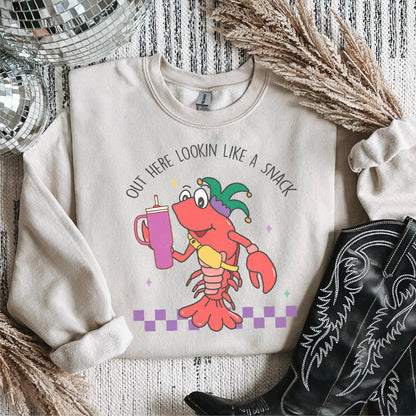 “Crawfish Snack Attack” Mardi Gras DTF Transfer - Nashville Design House