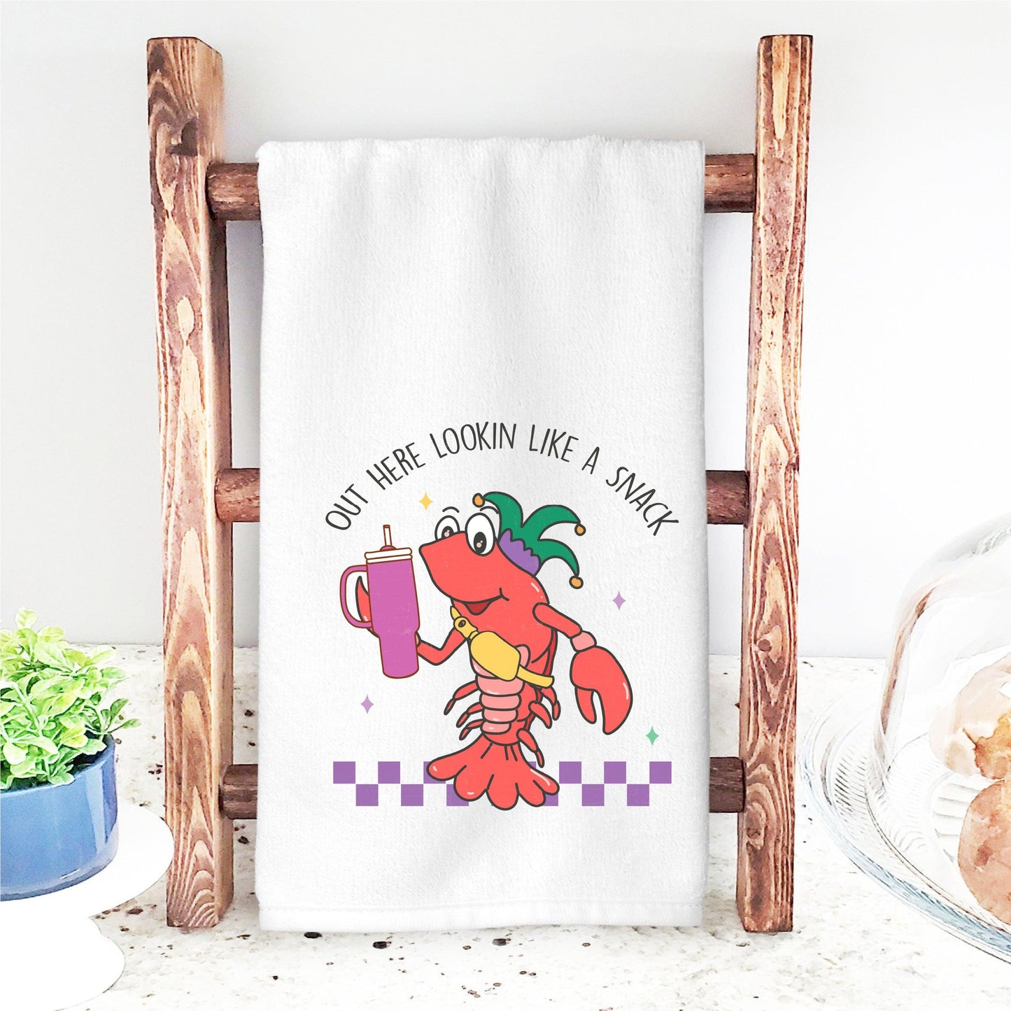 “Crawfish Snack Attack” Mardi Gras DTF Transfer - Nashville Design House