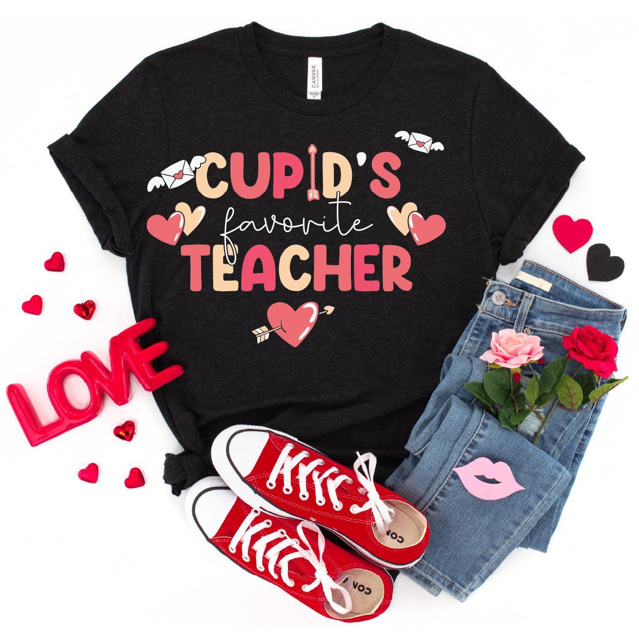 Cupid's Favorite Teacher DTF Transfer Print, T-Shirt Transfer - Nashville Design House