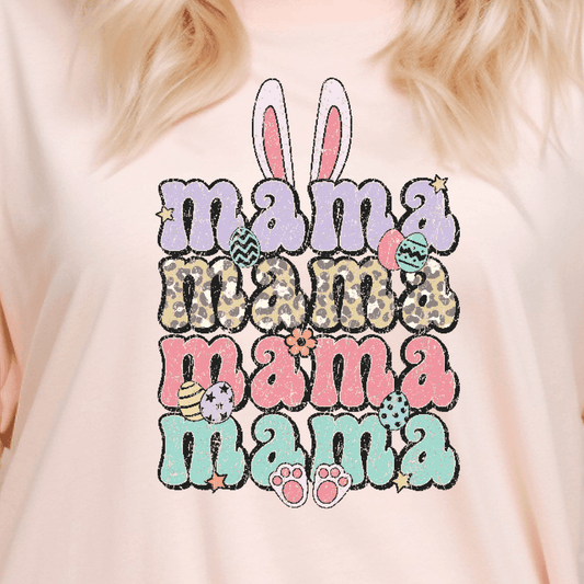 Distressed Bunny Ears Mama - Easter DTF Transfer - Nashville Design House