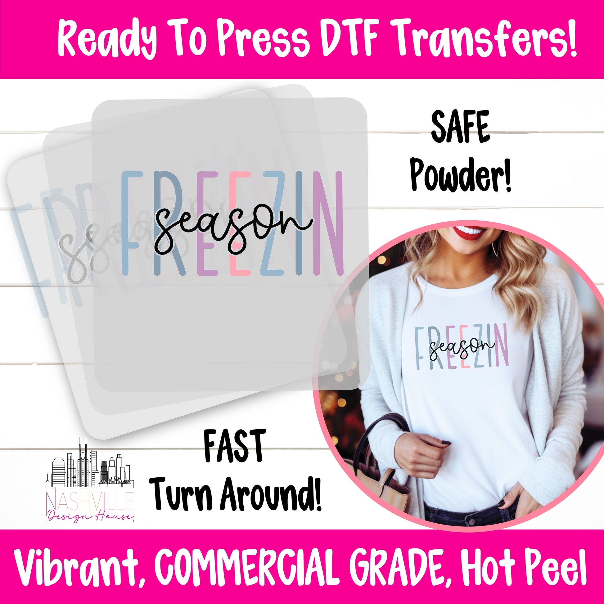 FREEZIN’ Season Winter DTF Transfer – Cool & Calm Winter  - Nashville Design House