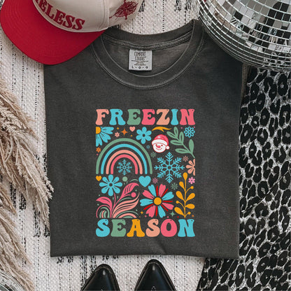 Freezin’ Season Winter DTF Transfer – Elegant Winter Collage Design - Nashville Design House