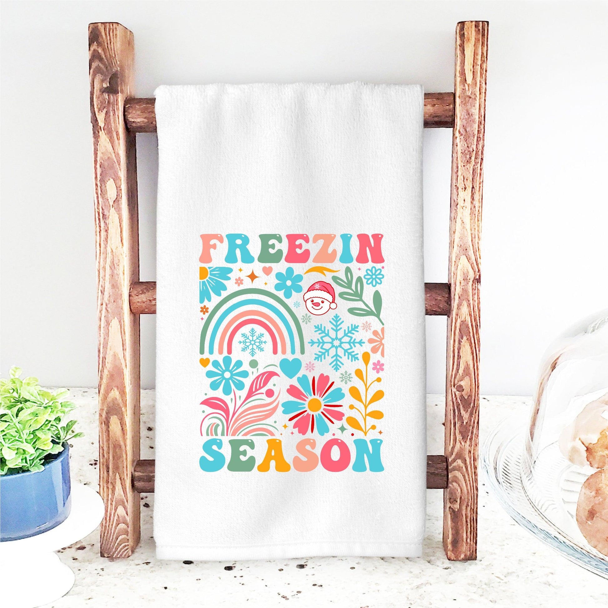 Freezin’ Season Winter DTF Transfer – Elegant Winter Collage Design - Nashville Design House