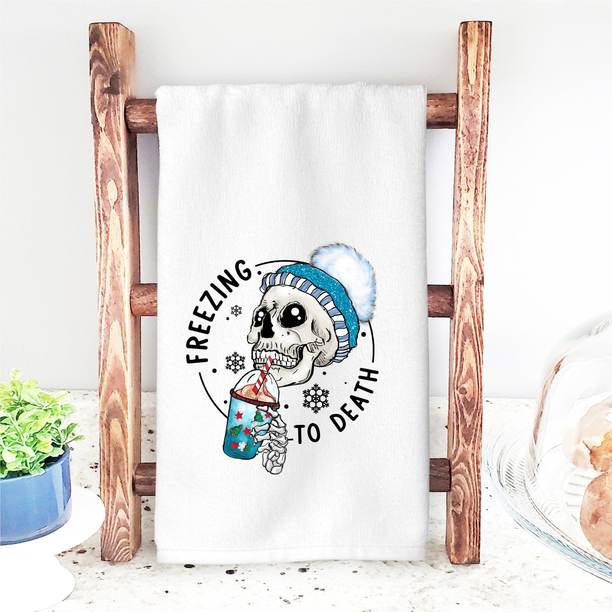 Freezing to Death Winter DTF Transfer – Cozy Skeleton Design - Nashville Design House