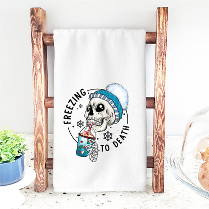 Freezing to Death Winter DTF Transfer – Cozy Skeleton Design - Nashville Design House