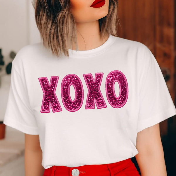 Glitter XOXO DTF Transfer Print, T-Shirt Transfer – Nashville