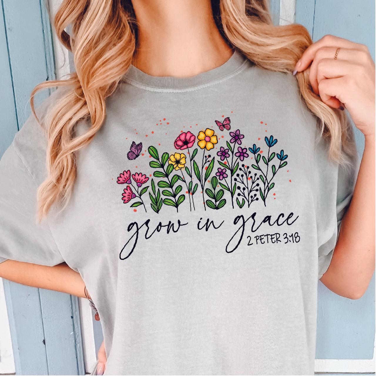 Grow In Grace DTF Transfer - Nashville Design House