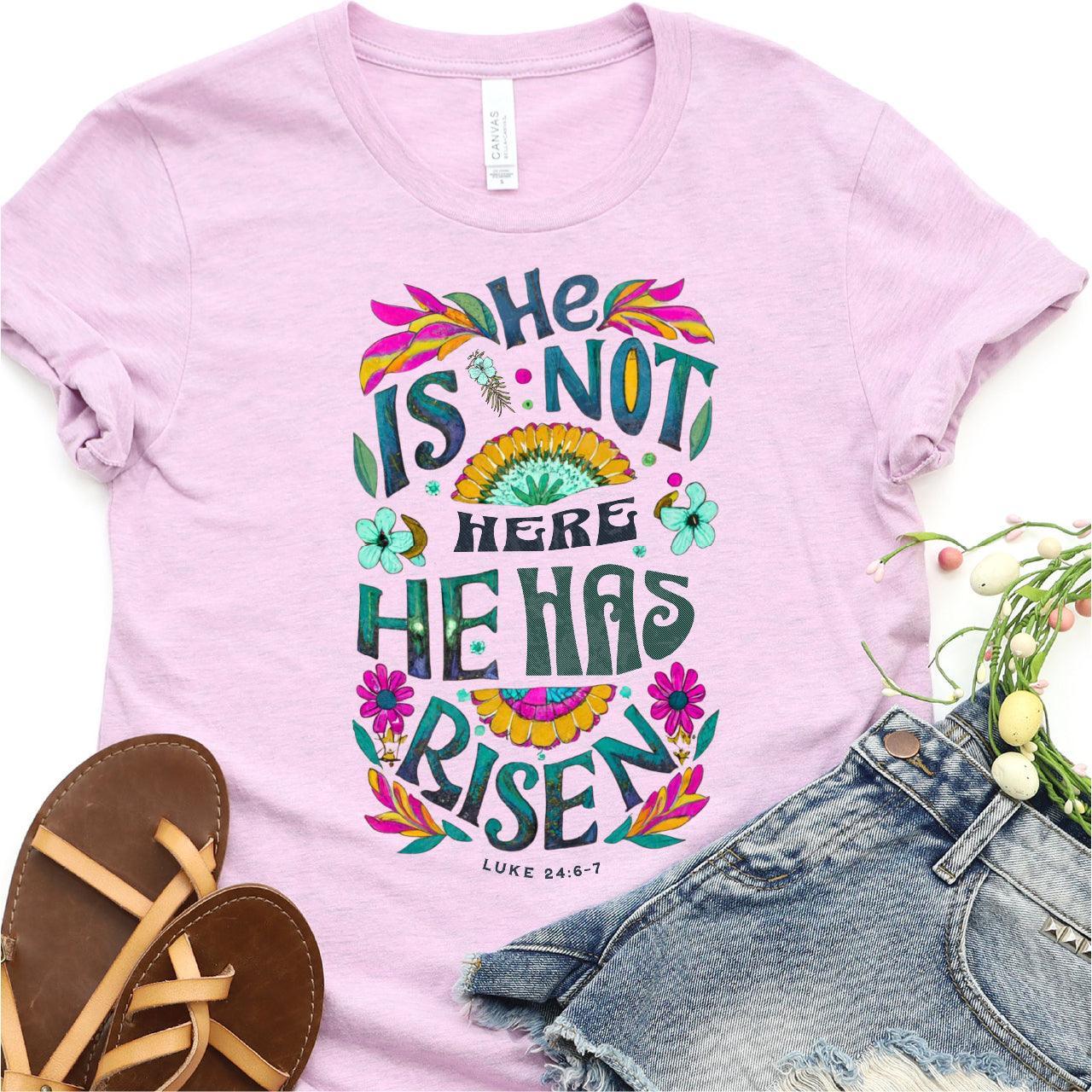 He Is Not Here, He Has Risen DTF T-Shirt Transfer - Nashville Design House