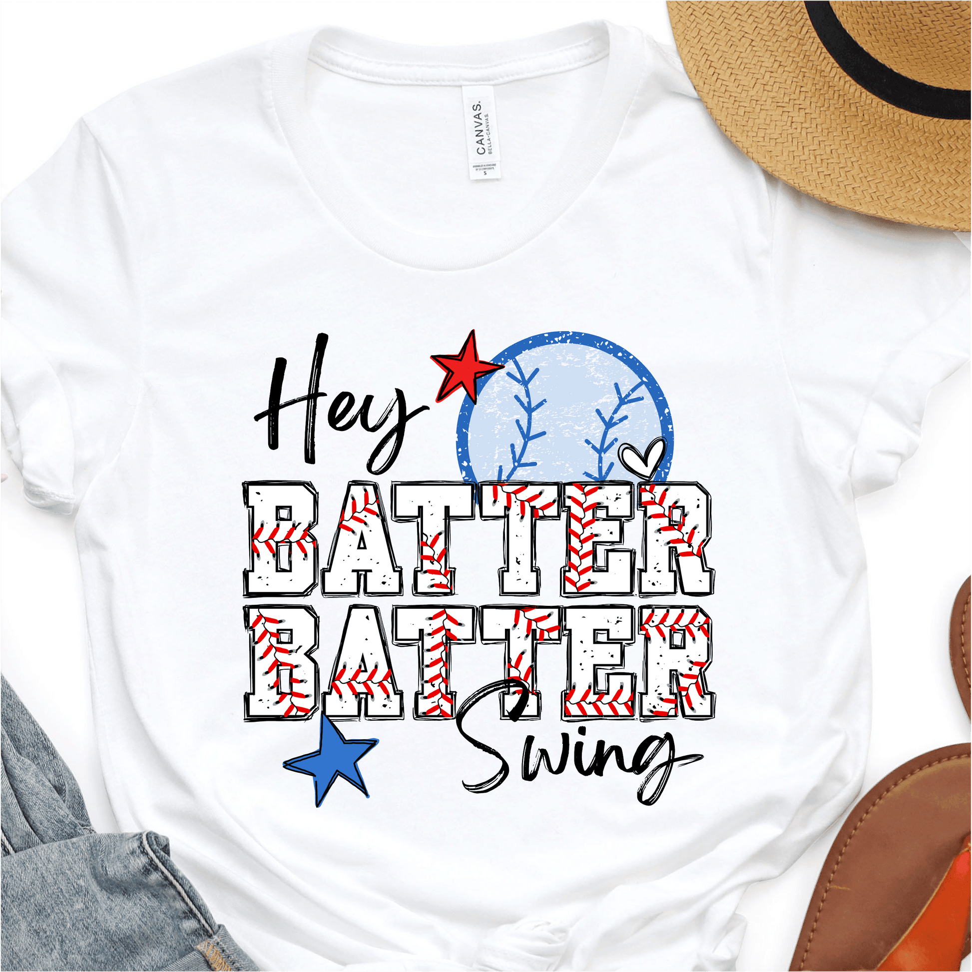 Hey Batter Batter, Swing! - Baseball DTF Transfer - Nashville Design House