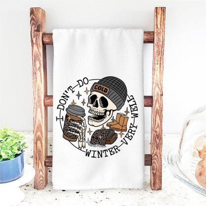 I Don’t Do Winter Very Well Skeleton DTF Transfer – Cozy & Quirky Winter Design - Nashville Design House