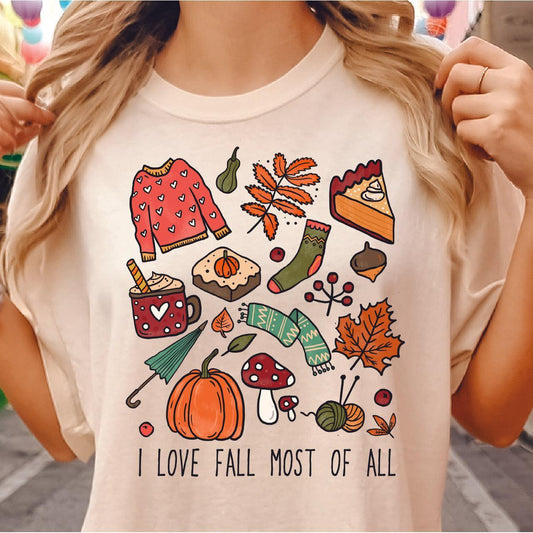 I Love Fall Most Of All DTF Transfer - Nashville Design House