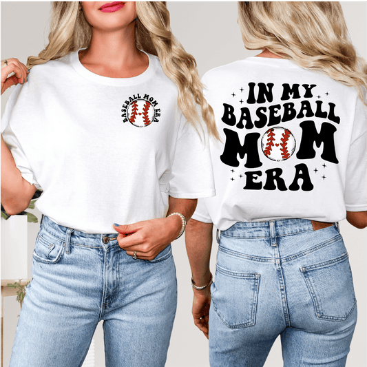 In My Baseball Mom Era - Hand Drawn Baseball - Baseball DTF Transfer - Nashville Design House