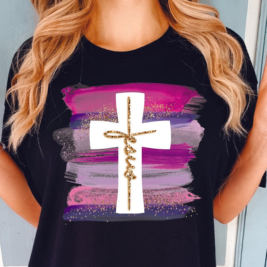 Jesus Cross DTF Transfer - Nashville Design House