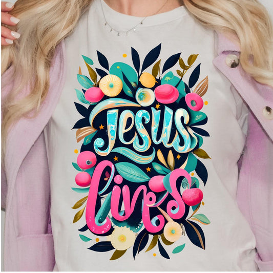 JesusLives DTF T-Shirt Transfer - Nashville Design House