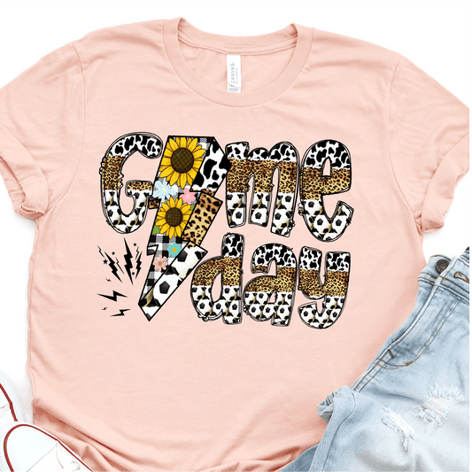 Leopard - Cow Print - Sunflowers - Soccer Game Day - Soccer DTF Transfer - Soccer T-shirt Transfer - Nashville Design House