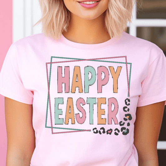 Leopard Happy Easter - DTF Transfer - Nashville Design House