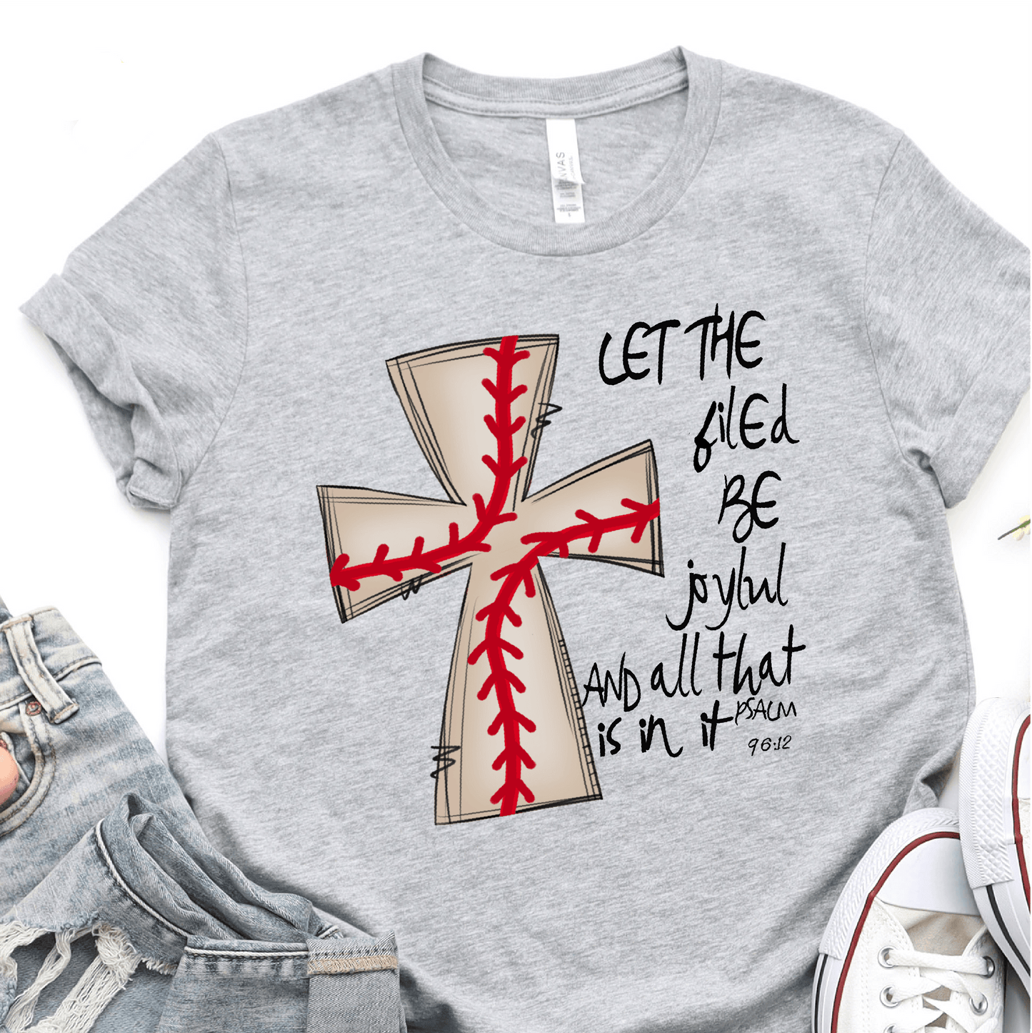 Let The Field Be Joyful - Baseball DTF Transfer - Nashville Design House