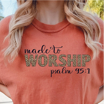 Made To Worship DTF Transfer - Nashville Design House