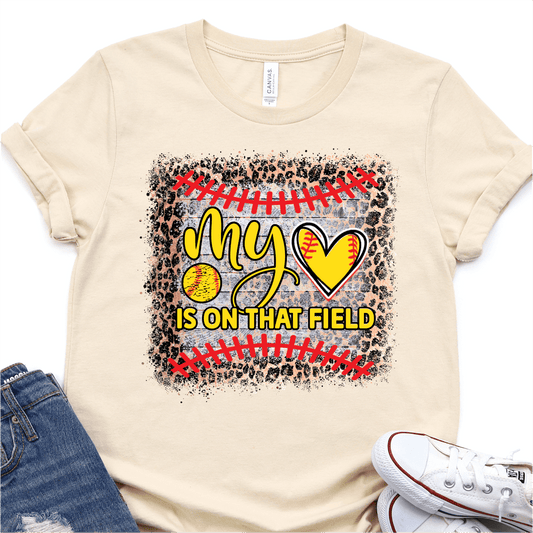 My Heart Is On That Field - Softball DTF Transfer - Nashville Design House