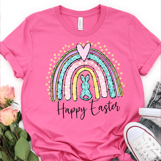 Pasterl Easter Bunny Rainbow - Easter DTF Transfer - Nashville Design House