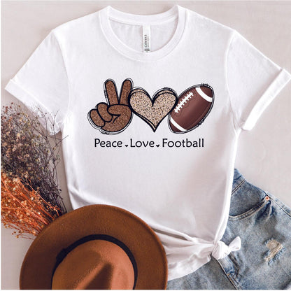 Peace Love Football DTF Transfer - Nashville Design House